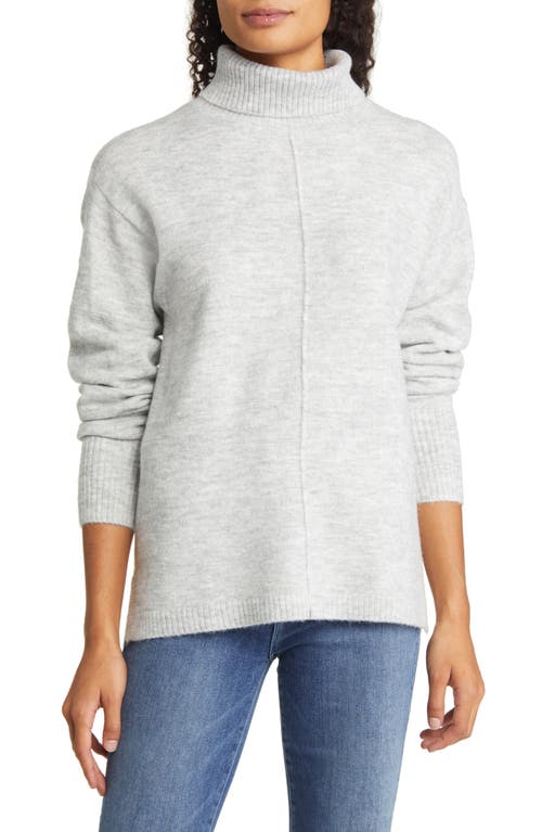 caslon(r) Turtleneck Sweater in Grey Heather