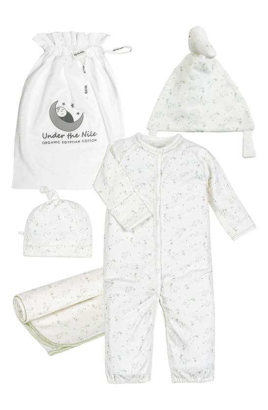 Shop Under The Nile Stork Take Me Home 4-piece Set In White