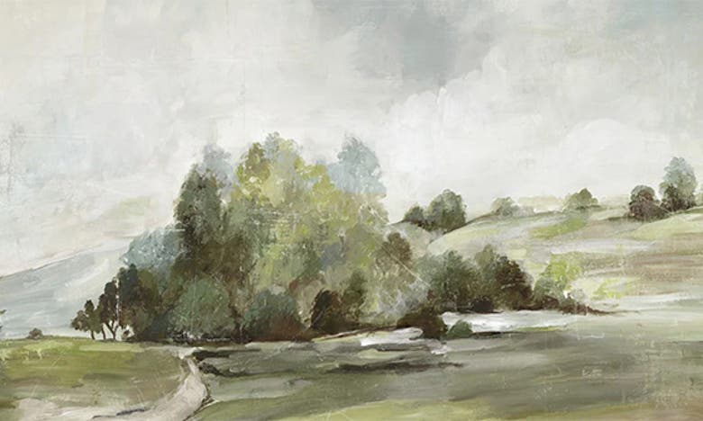 Icanvas 'green Country Road' By Allison Pearce Canvas Artwork In White Multi