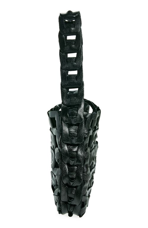 Sc103 Links Leather Shoulder Bag In Onyx