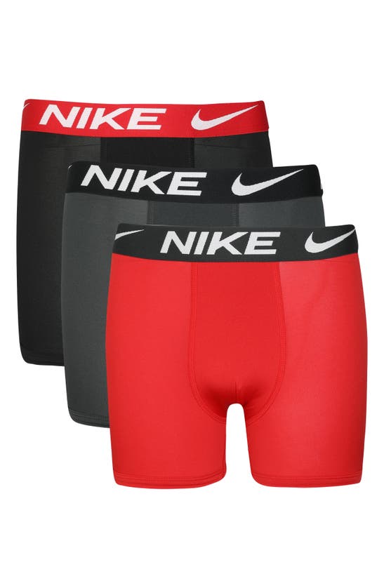Nike Kids' Essential Dri-fit Micro Assorted 3-pack Boxer Briefs In Multi