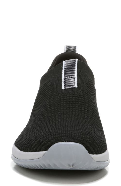 Ryka Echo Womens Slip On Activewear Athletic And Training Shoes In Black/black