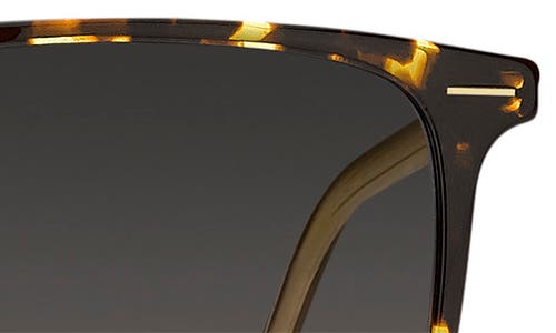 Hugo Boss Boss 57mm Rectangular Sunglasses In Havana Yellow