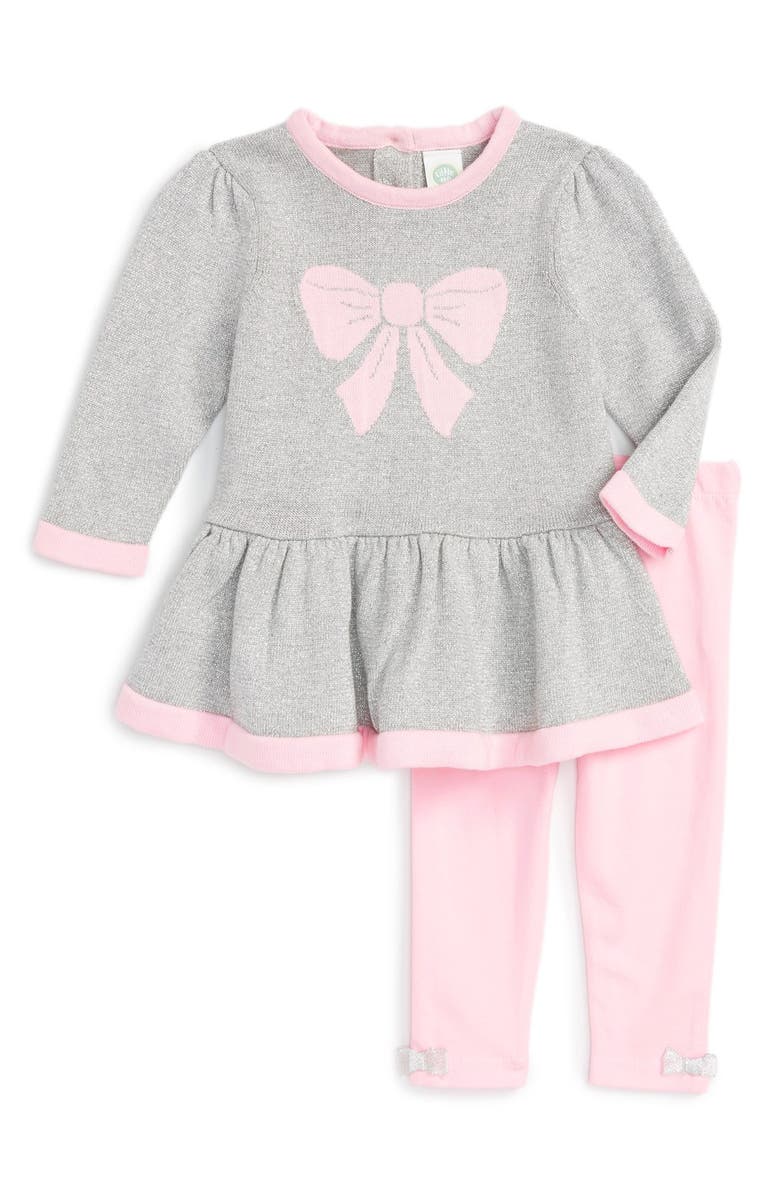 Little Me Bow Sweater & Leggings Set (Baby Girls) | Nordstrom