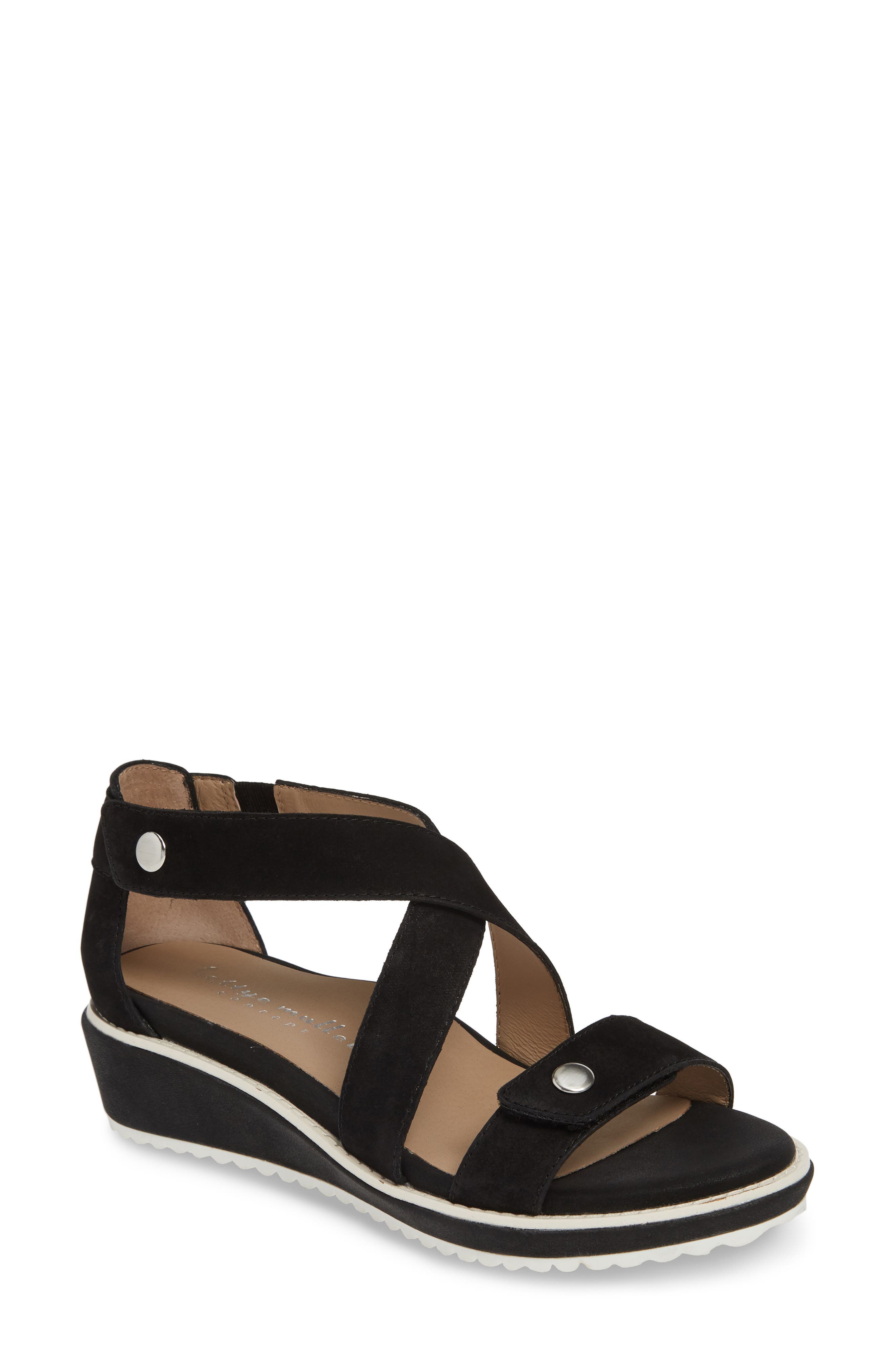 Bettye Muller Concepts Tobi Wedge Sandal, Black