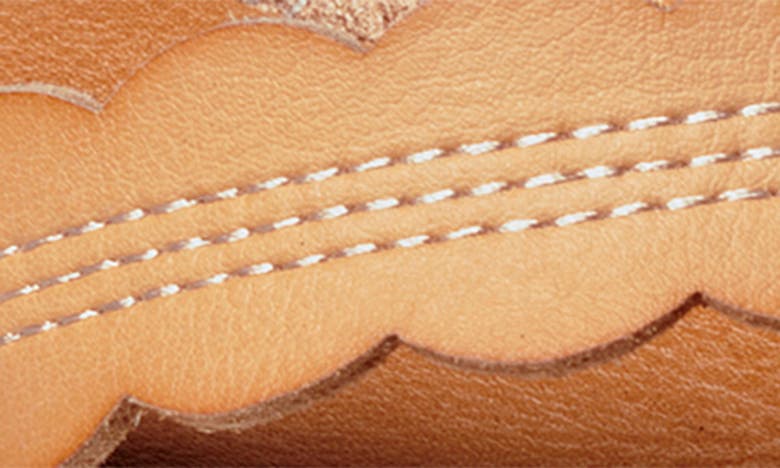 Shop Reef Celine Scalloped Strap Flip-flop Sandal In Natural
