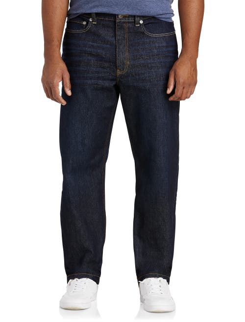 TRUE NATION TRUE NATION BY DXL REFINED BLUE RELAXED-FIT JEANS 