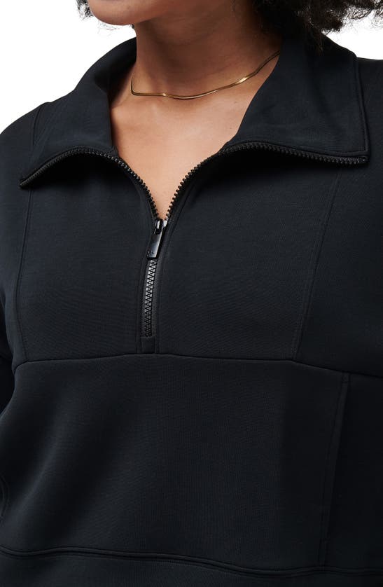Travismathew Skyloft Half Zip Top In Black