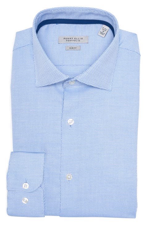 King Slim Fit Micro Dot Shirt