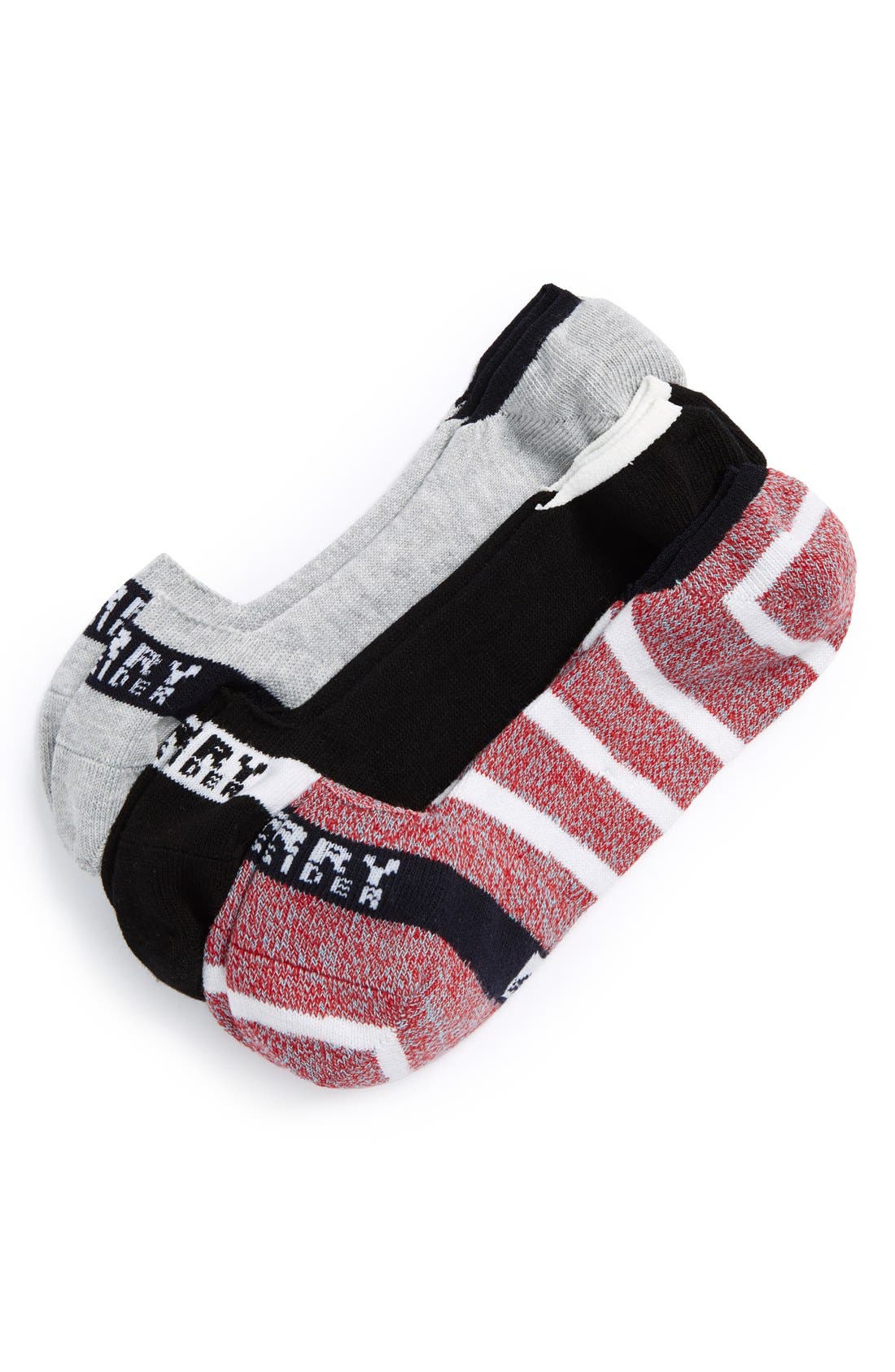 Sperry 'Signature Stripe' NoShow Liner Socks (Assorted 3Pack) Nordstrom