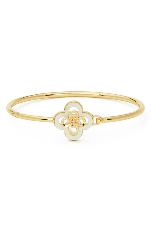 Tory Burch Kira Clover Bangle in Tory Gold /Mother Of Pearl at Nordstrom