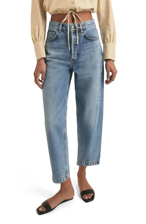 Shop Favorite Daughter The Nikki Mid Rise Barrel Jeans In Venice