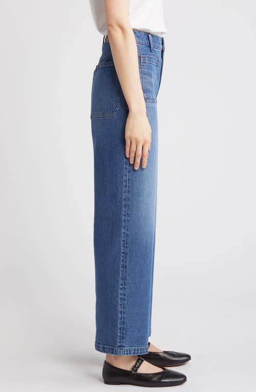 Shop Madewell The Perfect Vintage Patch Pocket Wide Leg Jeans In Edgerly Wash