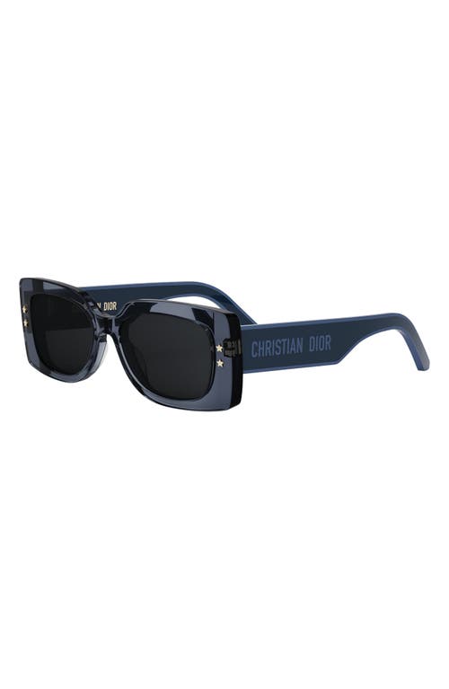 Shop Dior 'pacific S1u 53mm Geometric Sunglasses In Blue/other/blue