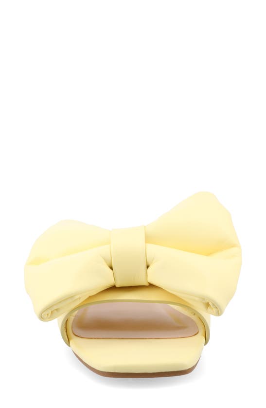 Journee Collection Tru Comfort Foam Fayre Bow Flat In Yellow