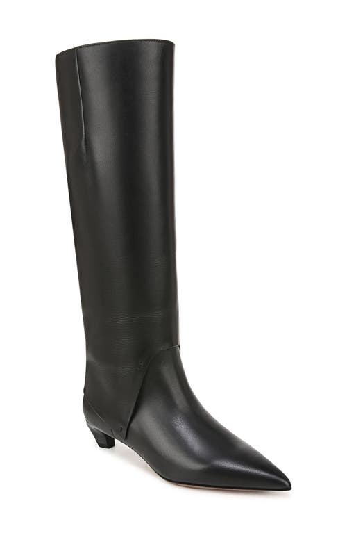 Shop Franco Sarto Martin Pointed Toe Knee High Boot In Black