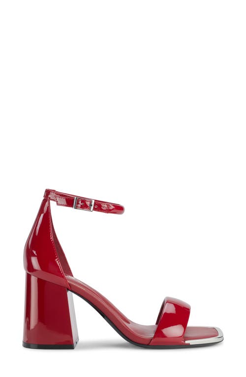 Dkny Scarla Ankle Strap Sandal In Ruby Red
