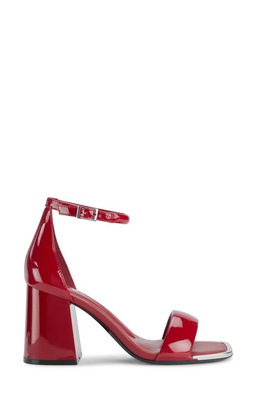 Shop Dkny Scarla Ankle Strap Sandal In Ruby Red