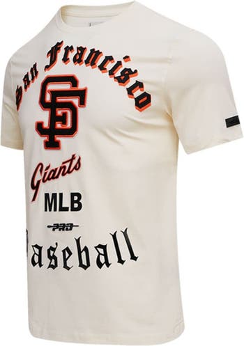 Men's San Francisco Giants Pro Standard Cream Cooperstown Collection Old  English T-Shirt