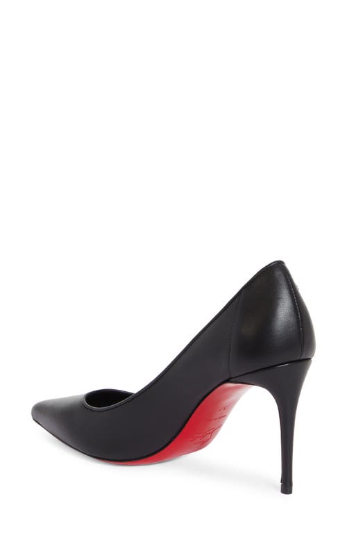 Shop Christian Louboutin Sporty Kate Pointed Toe Pump In B439 Black/lin Black