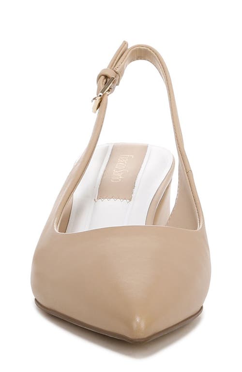 Shop Franco Sarto Racer Slingback Pointed Toe Pump In Nude/nude