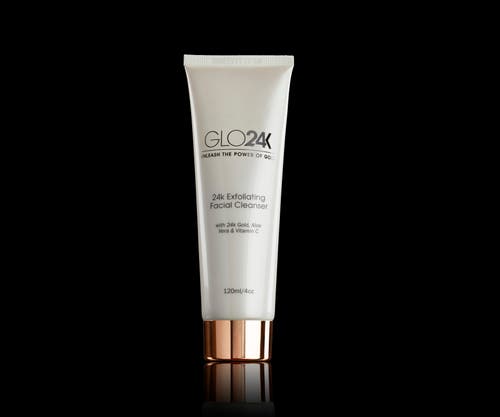 GLO24K UNLEASH THE POWER OF GOLD GLO24K UNLEASH THE POWER OF GOLD 24K EXFOLIATING FACIAL CLEANSER
