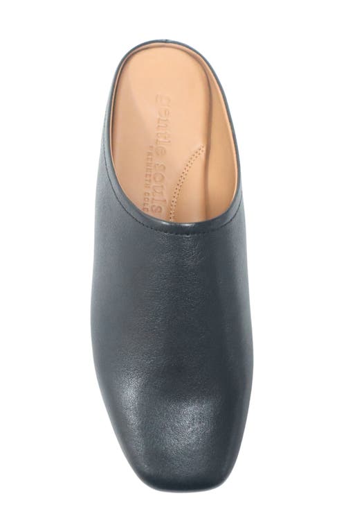 Gentle Souls By Kenneth Cole Wanda Mule In Black Leather