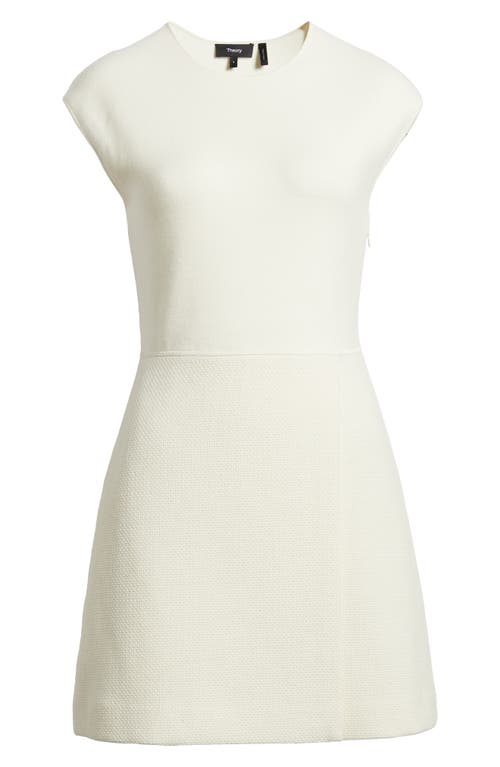 Theory Wrap Skirt Minidress In Ivory - C05