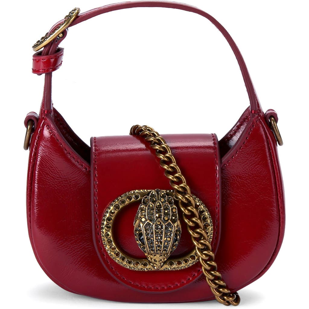 Kurt Geiger London Micro Chelsea Hobo Bag In Red