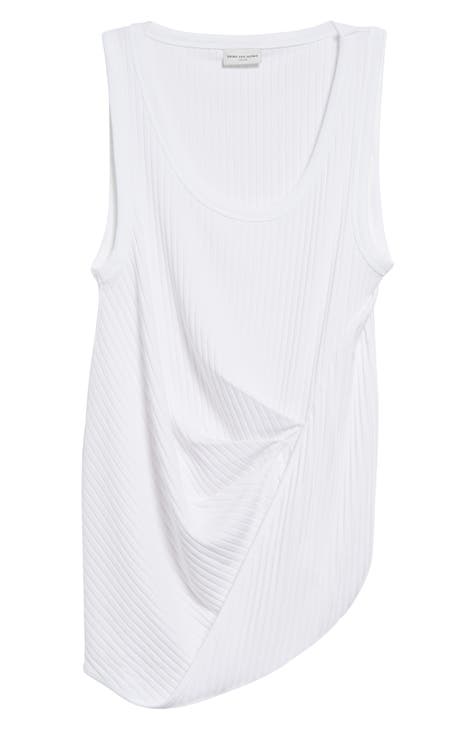 DRIES VAN NOTEN Sequined chiffon tank