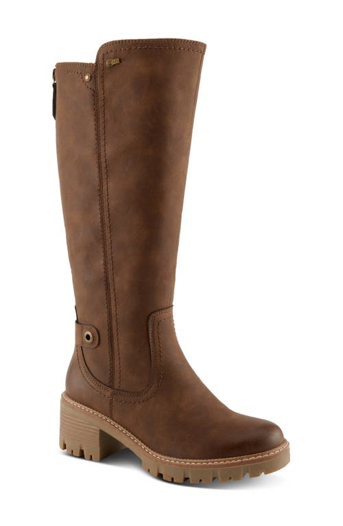 Shop Spring Step Lexis Water Resistant Knee High Boot In Brown