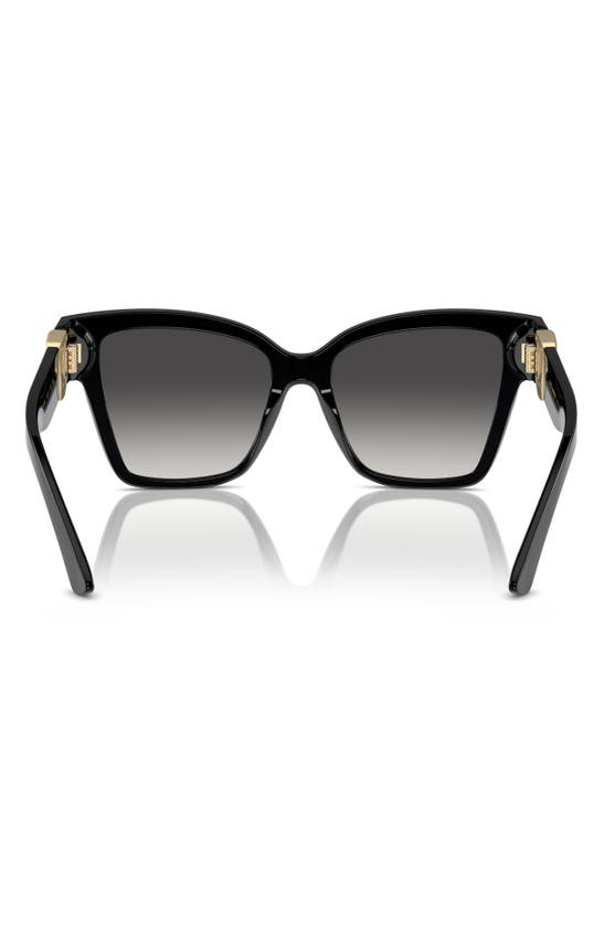 Shop Dolce & Gabbana Dolce&gabbana 54mm Gradient Square Sunglasses In Black