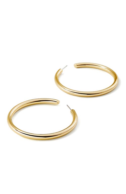 Shop Ana Luisa Large Hoop Earrings In Gold