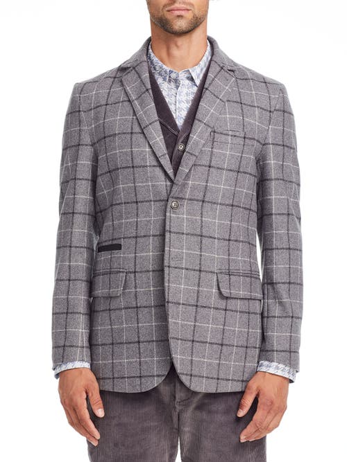 BROOKLYN BRIGADE BROOKLYN BRIGADE PLAID WOOL BLAZER 