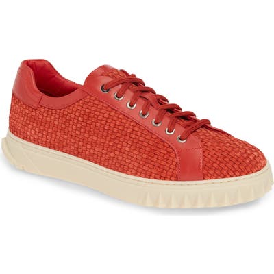 Salvatore Ferragamo Cube Sneaker- Red