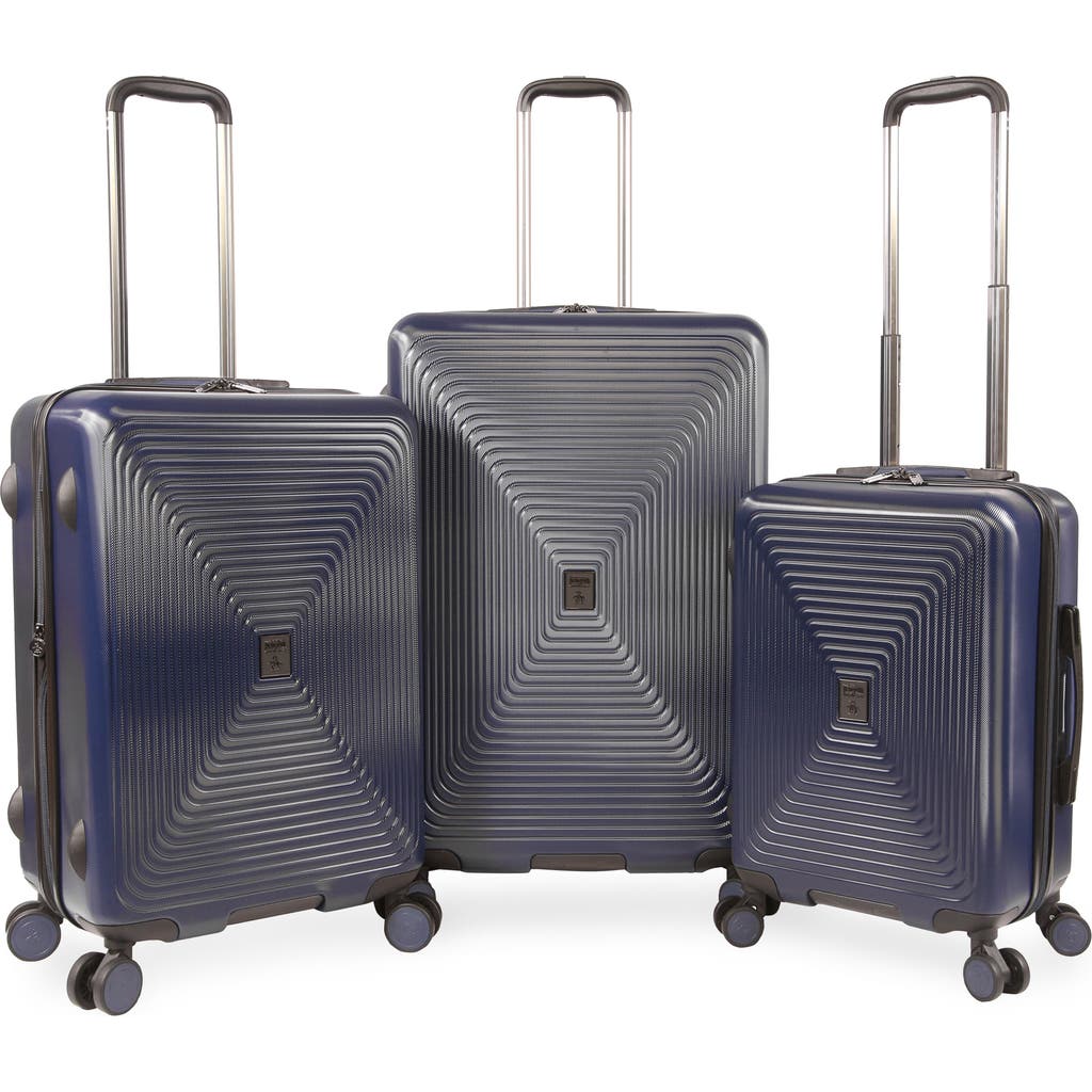 Original Penguin Finnes 3-piece Hardside Luggage Set In Navy