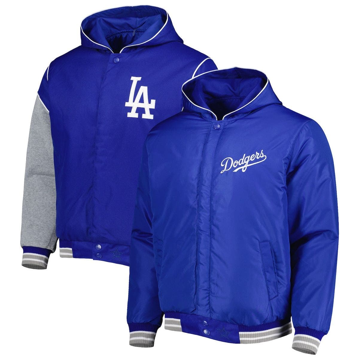 JH DESIGN Dodgers 7x Champions Jacket DODP03WS20GRY - Shiekh