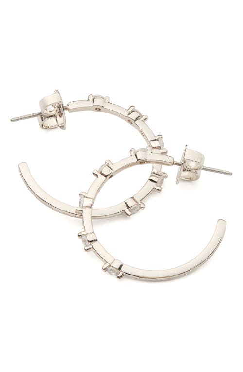 KATE SPADE KATE SPADE NEW YORK IMITATION PEARL HOOP EARRINGS 