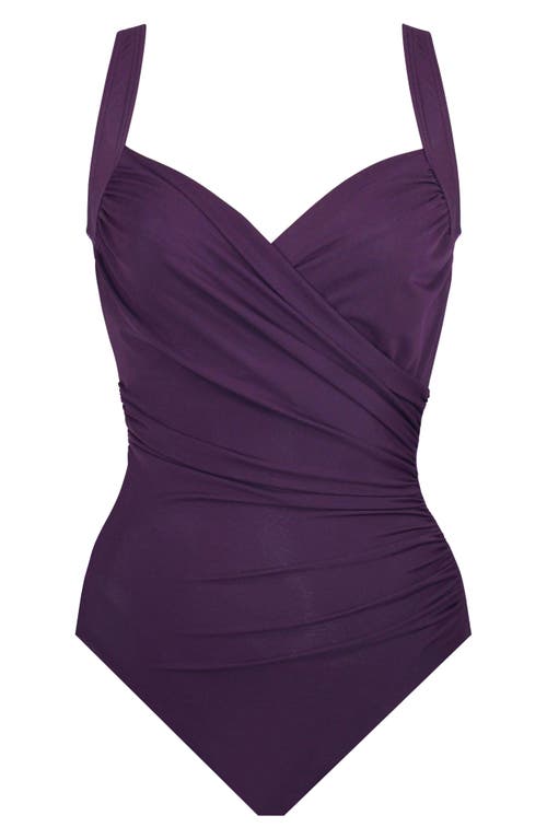 Shop Miraclesuit ® Solid Sanibel Dd-cup One-piece Swimsuit In Sangria Purple