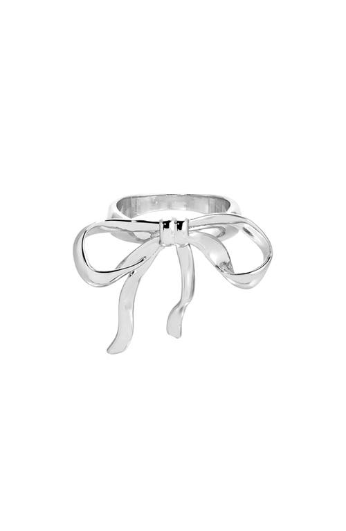 Ettika Bow Organica Ring In Silver