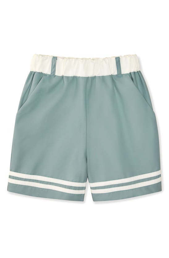 Shop The Sunday Collective Kids' Woven Play Shorts In Green