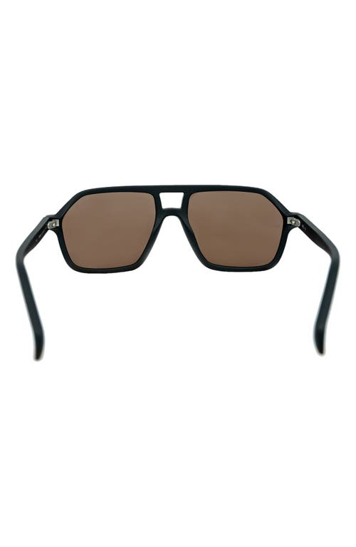 Shop Mita Sustainable Eyewear 58mm Navigator Sunglasses In Matte Black/matte Black