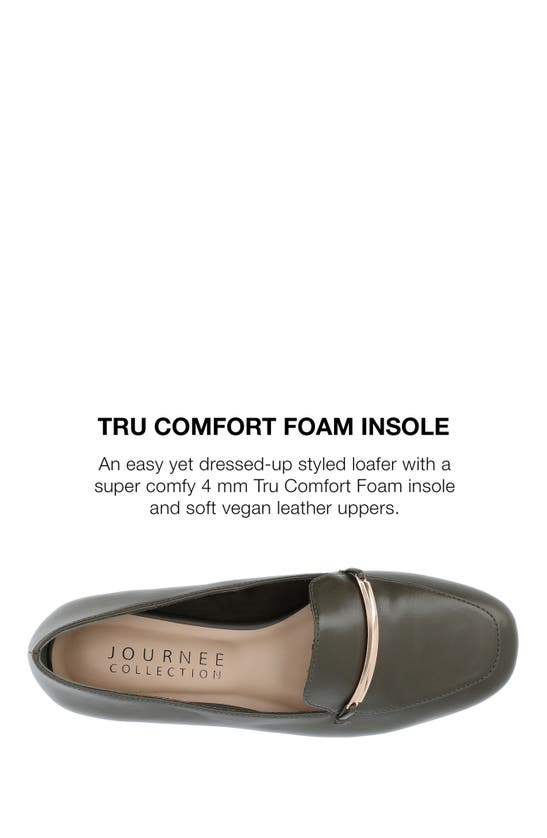 Shop Journee Collection Tru Comfort Foam Wrenn Flat In Olive