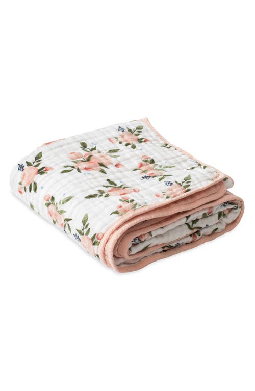 little unicorn Original Cotton Muslin Quilt in Watercolor Roses at Nordstrom