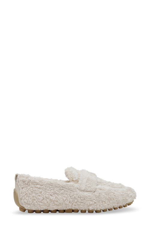 Shop Steve Madden Slip Faux Shearling Slipper In Beige