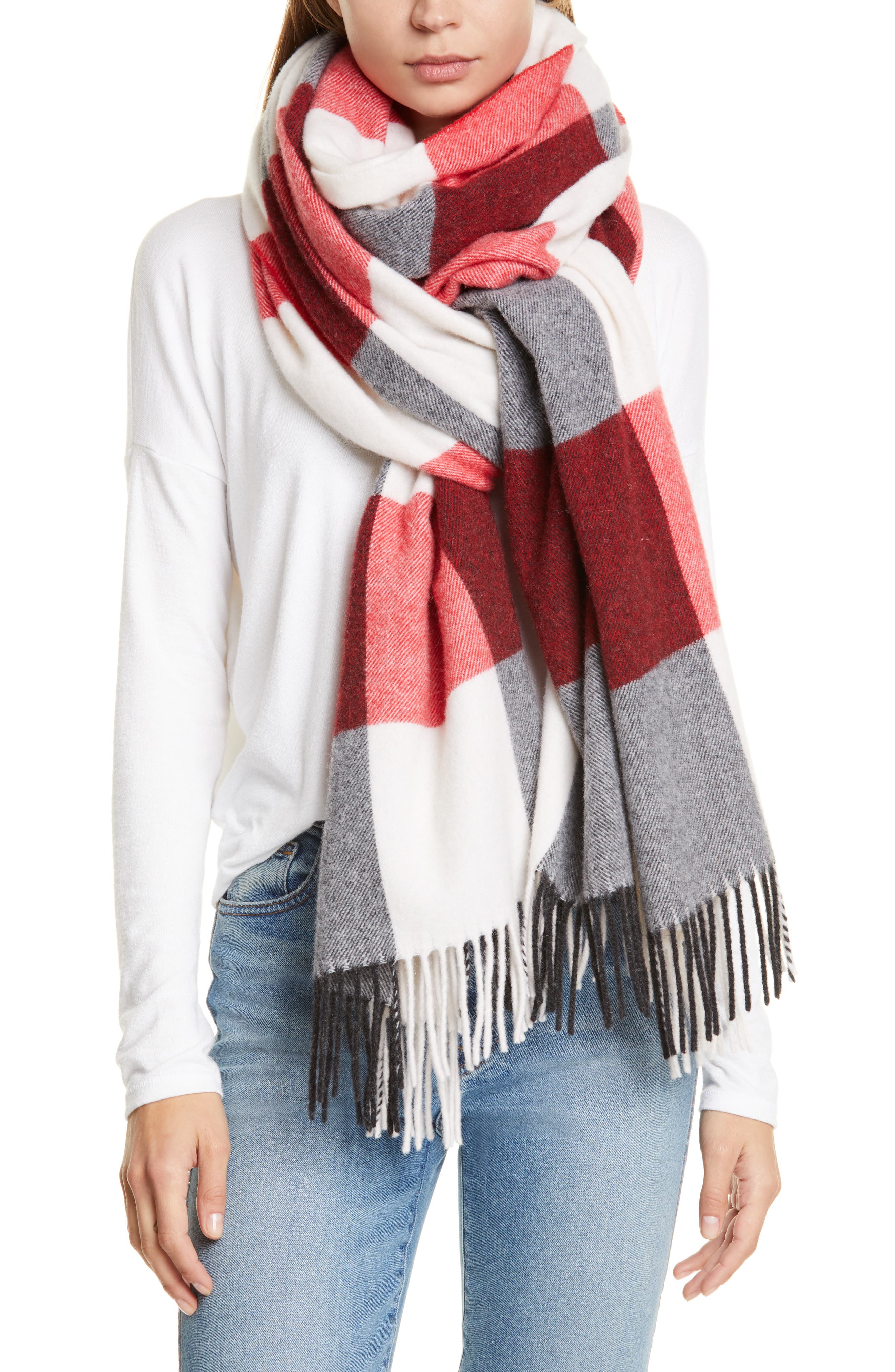 Rag & Bone Buffalo Plaid Wool Blend Scarf | Nordstrom