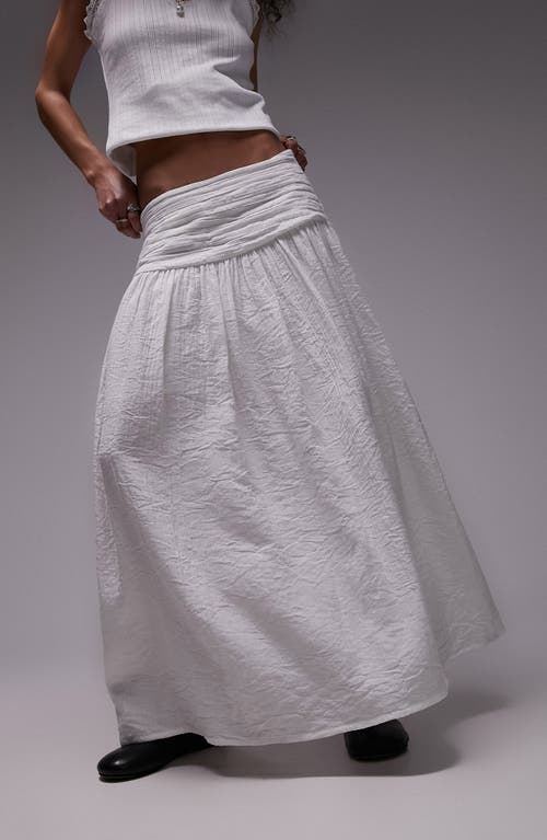 Topshop Ruched Waist Maxi Skirt at Nordstrom