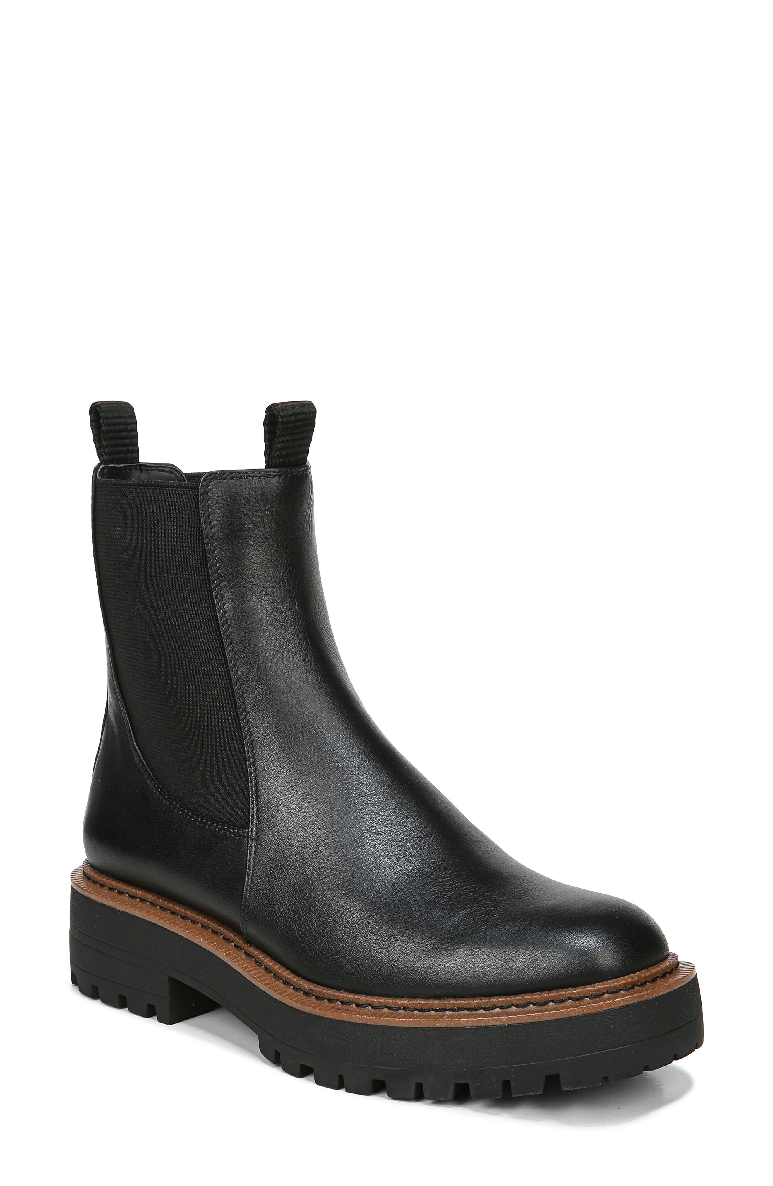 womens black chelsea booties