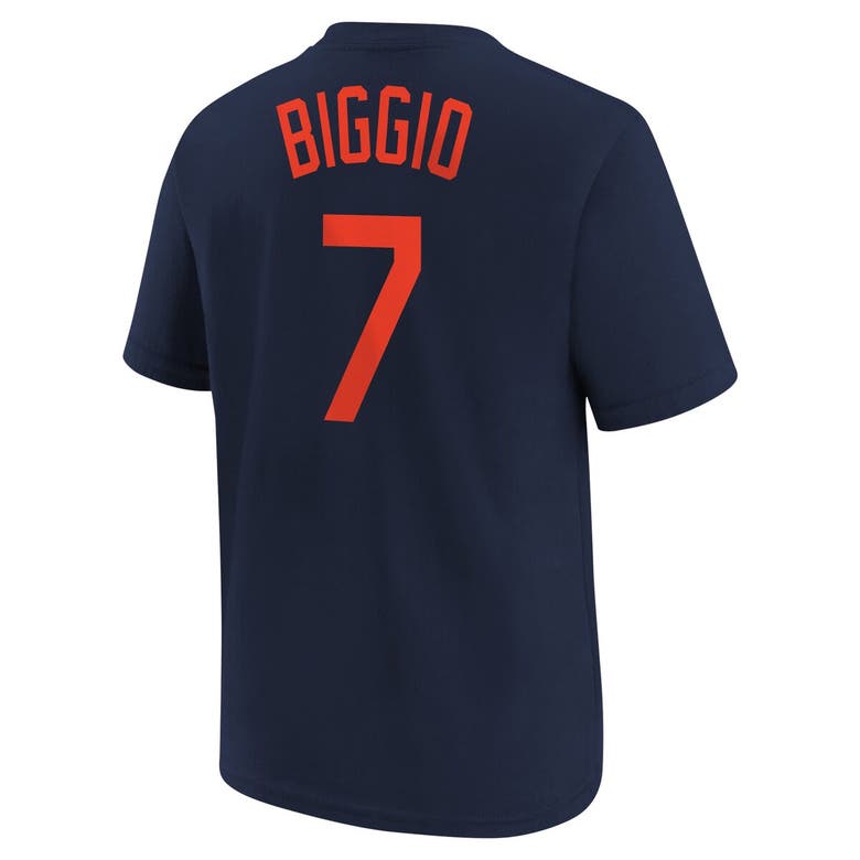 Shop Nike Youth  Craig Biggio Navy Houston Astros Cooperstown Collection Name & Number T-shirt
