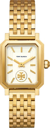 Tory Burch Robinson Goldtone Stainless Steel Bracelet Watch